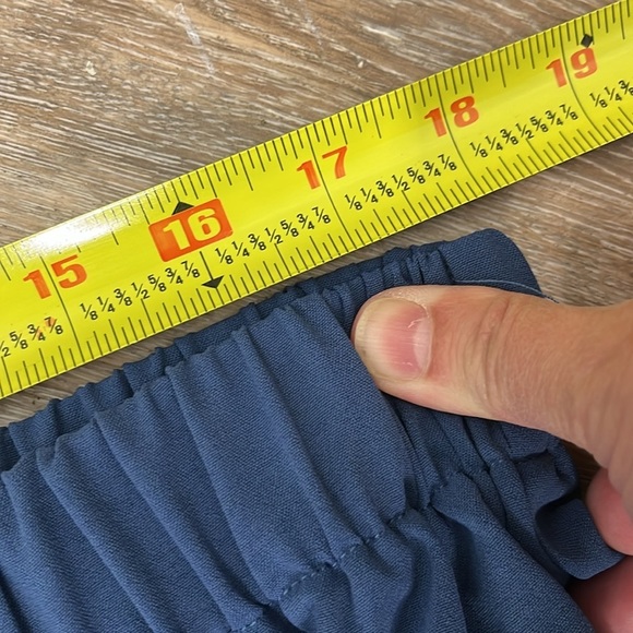 Shein Essnce Womens 2 Piece Split Hem Halter Top & Wide Leg Pants Size L Blue - Picture 11 of 16